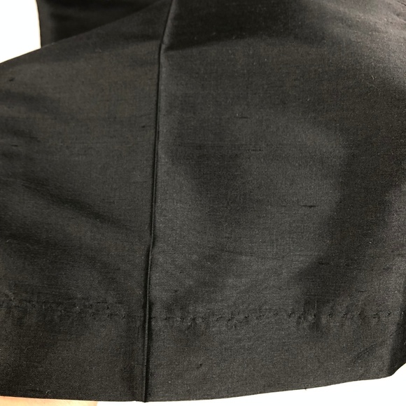 Neiman Marcus M 100%Silk Pant Stretch Waist Black - Picture 6 of 8